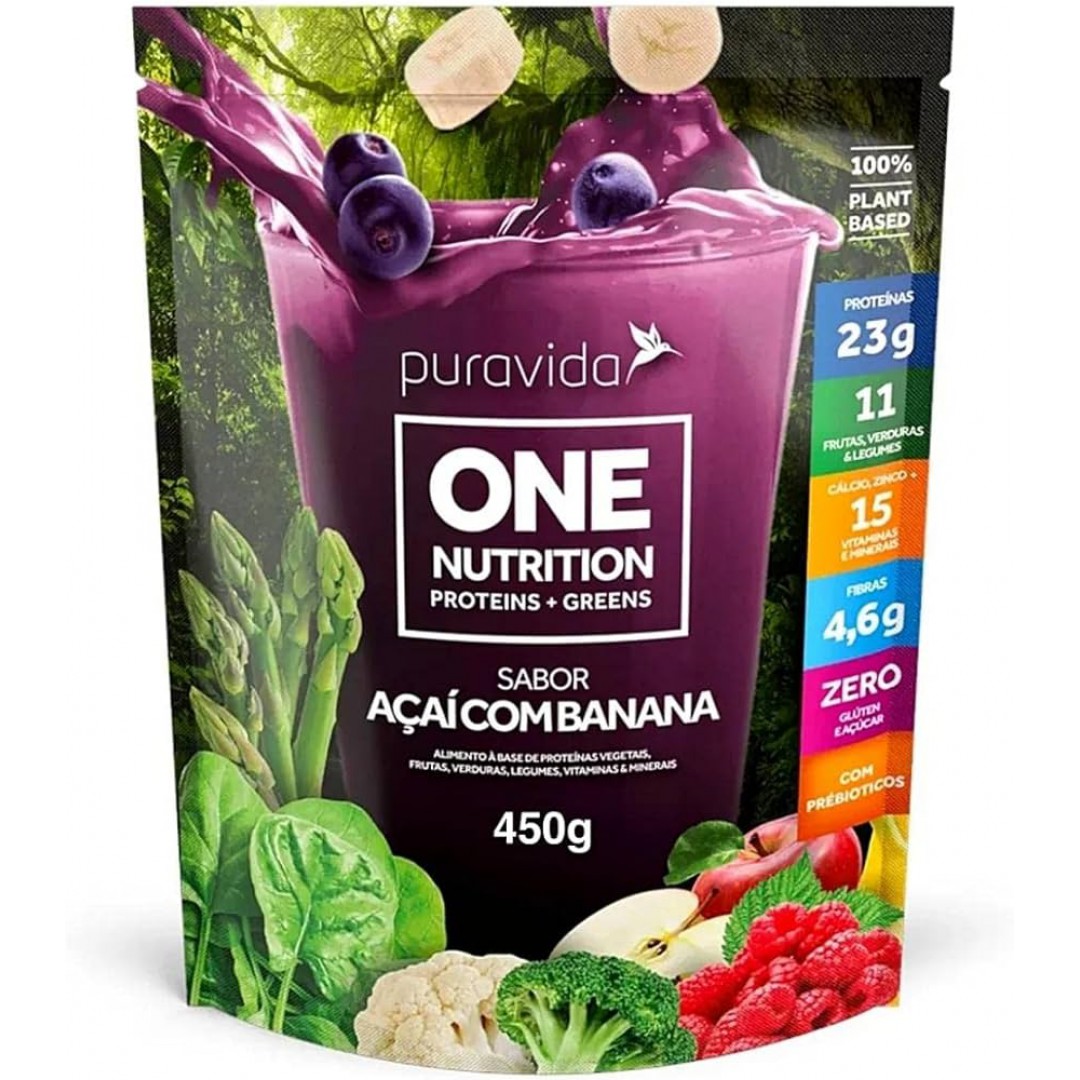 ONE NUTRITION AÇAÍ COM BANANA PURAVIDA - 450GR